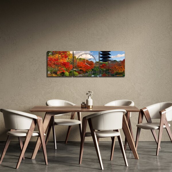 Obraz - Tódži (s hodinami) (90x30 cm)