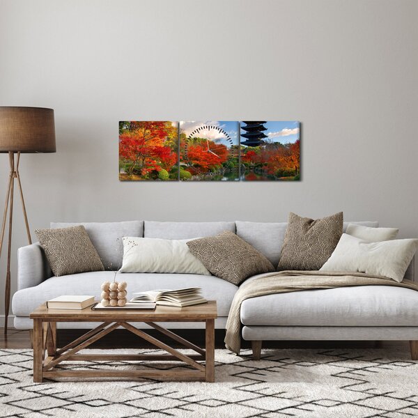 Obraz - Tódži (s hodinami) (90x30 cm)