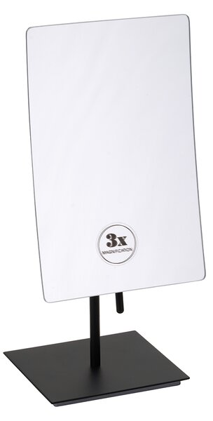 Bemeta Kosmetické zrcátko jednostranné na postavení, 210 x 130 mm, černé - 116201310