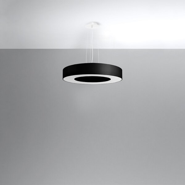 Sollux Lighting Lustr SATURNO SLIM 50 černý