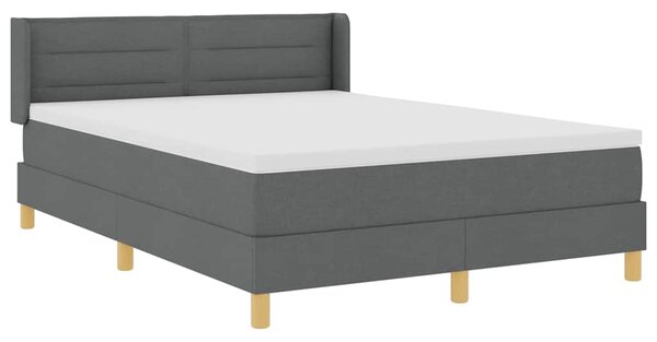 Postel s boxspringem s matrací Tmavě šedá 200 x 160 cm textil 3341238
