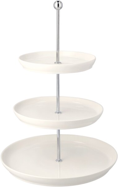 Silvercrest® Porcelánový etažér, 3patrový (kruhová) (100413747001)