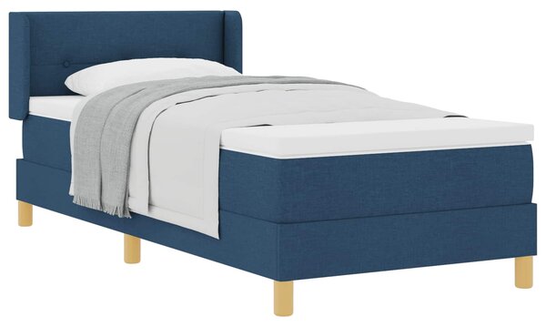 Postel s boxspringem s polštářem Modrá 200 x 100 cm textil 3341285