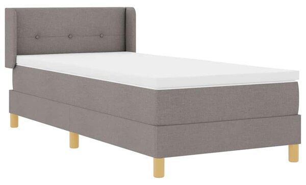 Postel s boxspringem s čelo Taupe 200 x 80 cm textil 3341262