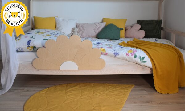 Zábrana na postel KVĚTINA barva: Plnobarevná zábrana, šířka pelesti: 18-25 mm