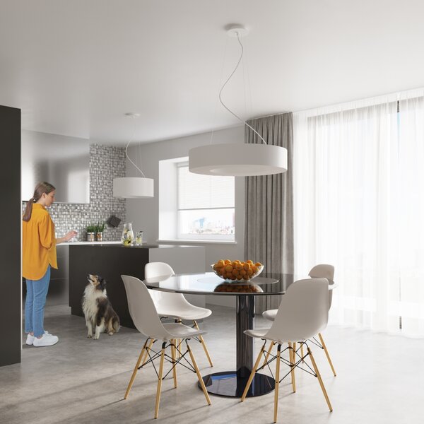 Sollux Lighting Lustr SATURNO SLIM 70 bílý