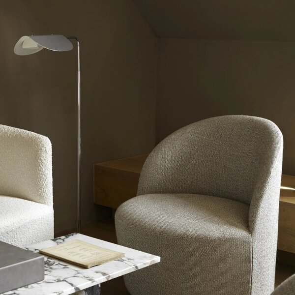 Audo CPH Stříbrná kovová stojací lampa AUDO WING 118 cm
