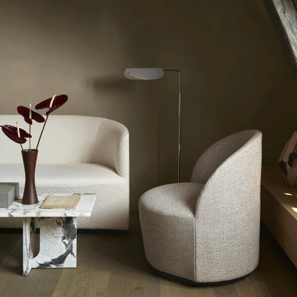 Audo CPH Stříbrná kovová stojací lampa AUDO WING 118 cm