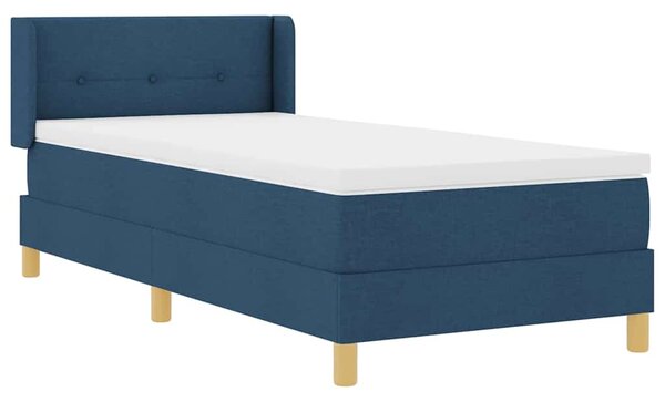 Postel s boxspringem s polštářem Modrá 200 x 100 cm textil 3341285