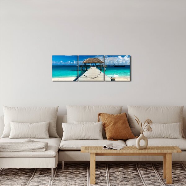Obraz - Molo (s hodinami) (90x30 cm)