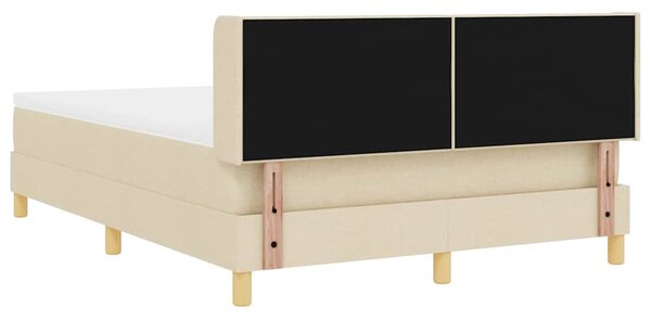 Postel s boxspringem s polštářem Krémová 200 x 140 cm textil 3341298