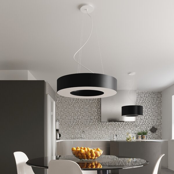 Sollux Lighting Lustr SATURNO SLIM 70 černý