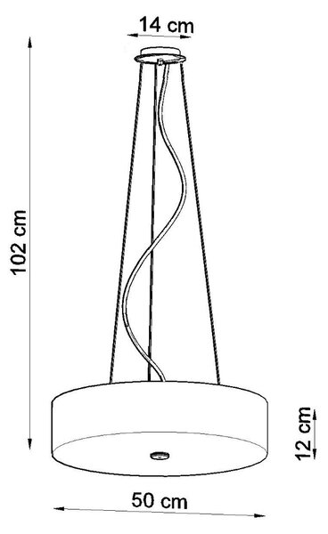 Sollux Lighting Lustr SKALA 50 bílý