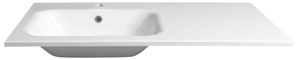 Sapho Sapho, ARECA umyvadlo 110x50cm, litý mramor, levé, bílá, AC101L