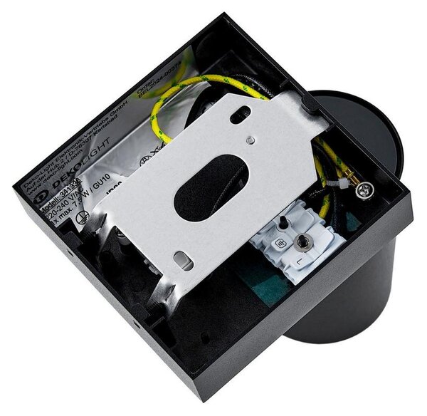 IMPR 341338 Deko-Light nástěnné přisazené svítidlo Can Tilt hranaté, 1x 7,5 W GU10, černá - DEKOLIGHT