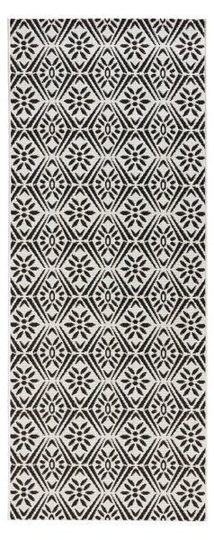 Černo-bílý běhoun Zala Living Soho, 80 x 200 cm