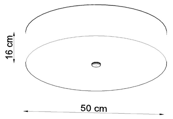 Sollux Lighting Stropní svítidlo SKALA 50 černé