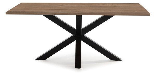 Jídelní stůl s deskou v dekoru ořechového dřeva 100x180 cm Comba – Marckeric