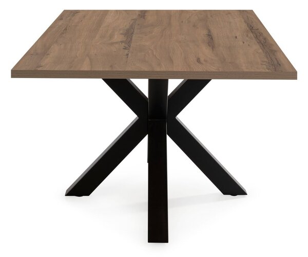 Jídelní stůl s deskou v dekoru ořechového dřeva 100x180 cm Comba – Marckeric