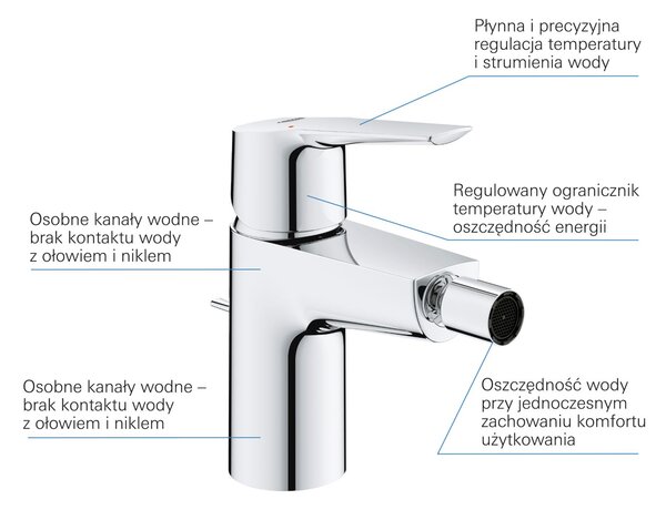 Grohe Start bidetová baterie stojící StarLight Chrome 32560002