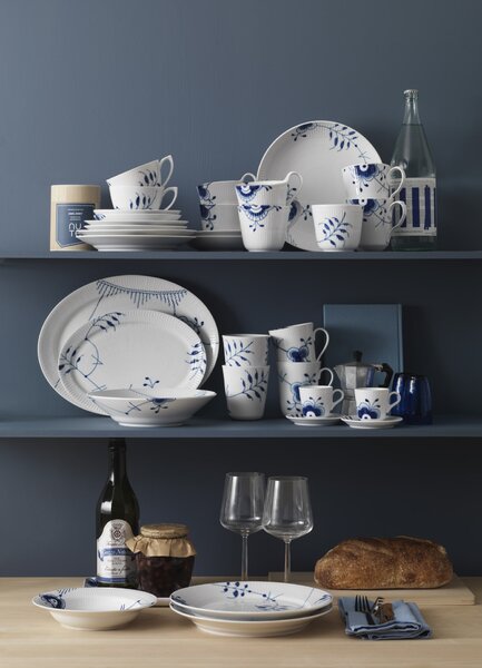 Porcelánový hrnek s ouškem Blue Fluted Mega 380 ml – set 2 ks