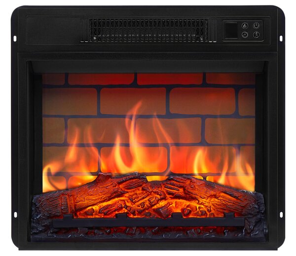 Elektrický krb ArtiFlame AF18B – vestavný elektrický krb 1800 W, realistický efekt plamenů s LED diodami, topná funkce, dálkové ovládání, časovač, černý