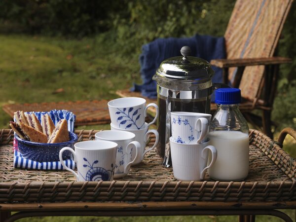 Porcelánový hrnek White Fluted 330 ml