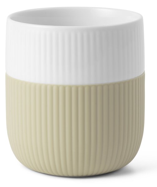 Porcelánový hrnek Fluted Contrast Sand 350 ml