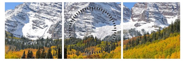 Obraz - Maroon Peak (s hodinami) (90x30 cm)