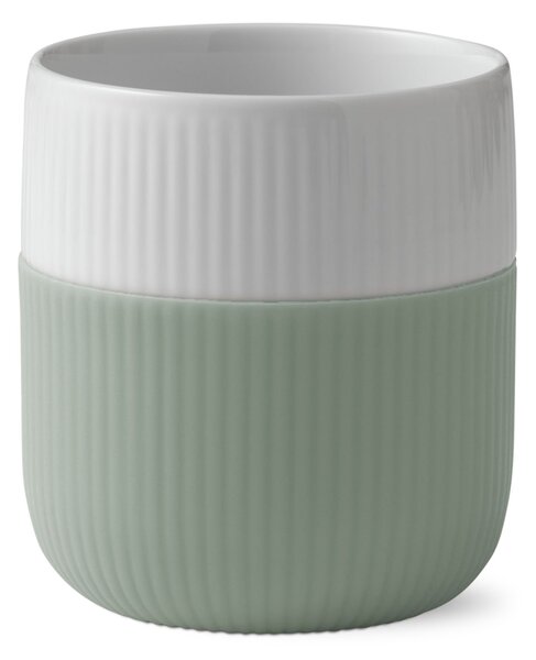 Porcelánový hrnek Fluted Contrast Lichen 350 ml