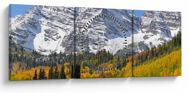 Obraz - Maroon Peak (s hodinami) (90x30 cm)