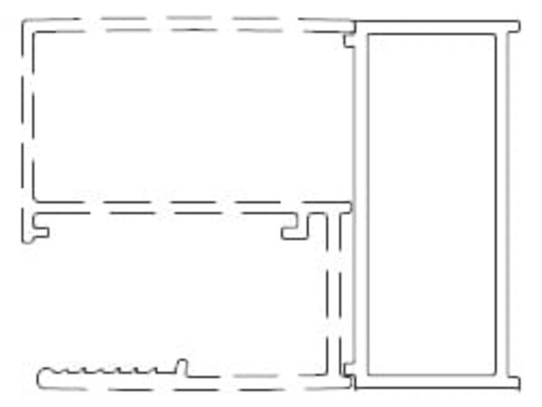 Rozšiřovací profil ke sprchovým dveřím SAT Walk-In Xmotion černá SATWIXMPROFILROZDC