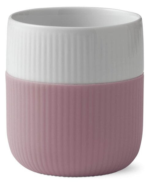 Porcelánový hrnek Fluted Contrast Rose 350 ml
