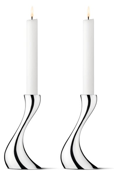 Svícen Cobra Mirror 16 cm – set 2 ks