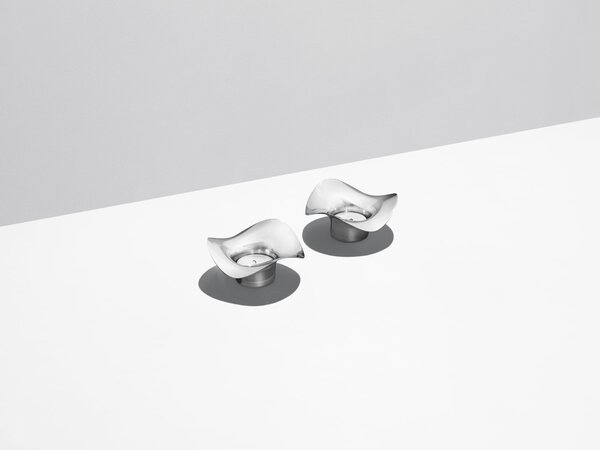 Svícen na čajovou svíčku Cobra Mirror – set 2 ks