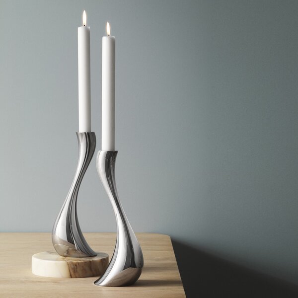 Svícen Cobra Mirror 20 cm – set 2 ks