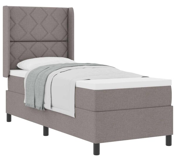 Postel s boxspringem s polštářem Taupe 200 x 80 cm textil 3341676