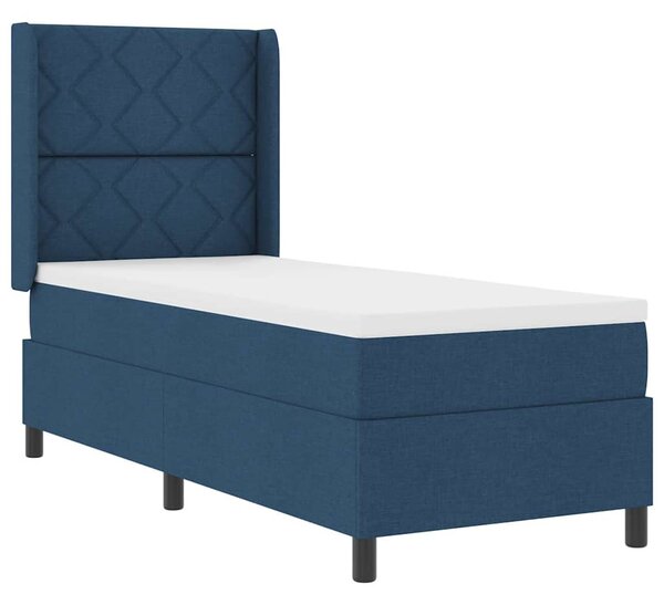 Postel s boxspringem s polštářem Modrá 200 x 80 cm textil 3341678