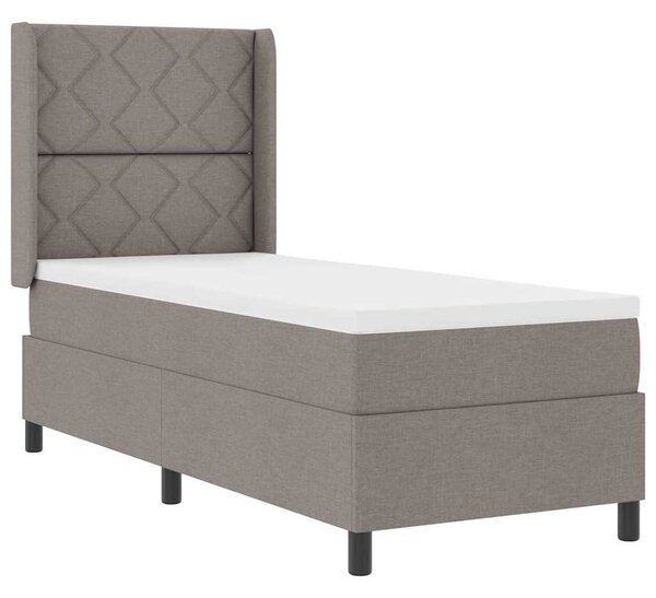 Postel s boxspringem s polštářem Taupe 200 x 80 cm textil 3341676