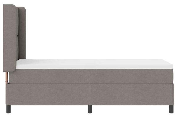 Postel s boxspringem s polštářem Taupe 200 x 80 cm textil 3341676