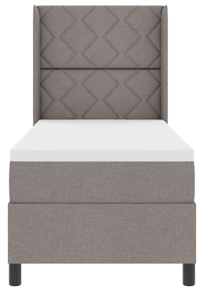 Postel s boxspringem s polštářem Taupe 200 x 80 cm textil 3341676