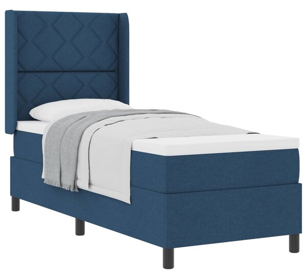 Postel s boxspringem s polštářem Modrá 200 x 80 cm textil 3341678