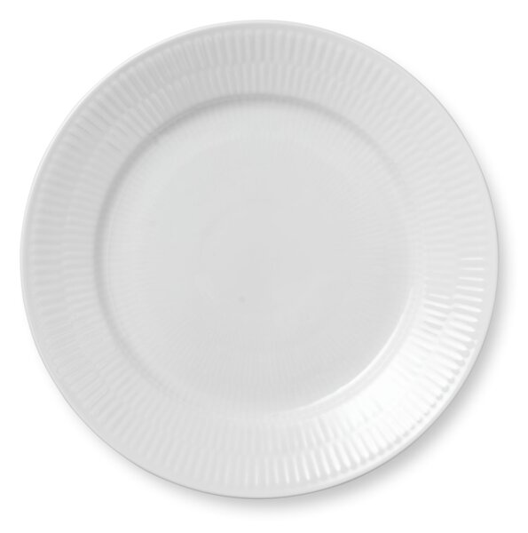 Porcelánový talíř White Fluted 22 cm