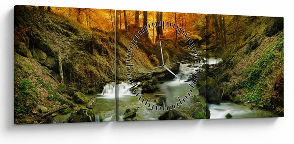 Obraz - Les (s hodinami) (90x30 cm)