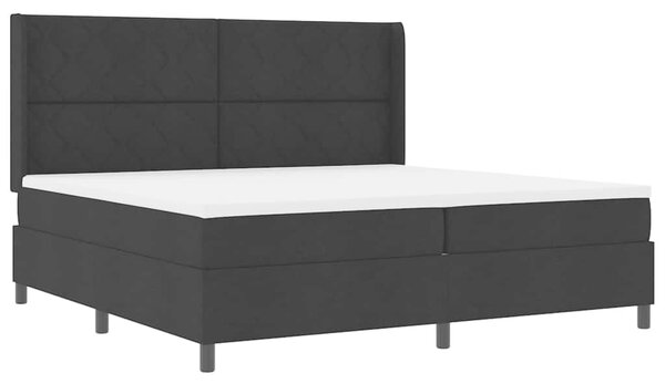 Postel s boxspringem s polštářem Černý 200 x 200 cm textil 3341730
