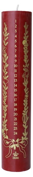 Adventní svíčka Red 25 cm