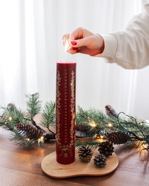 Adventní svíčka Red 25 cm