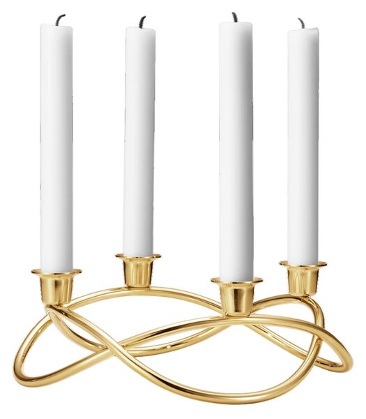 Pozlacený adventní svícen Season