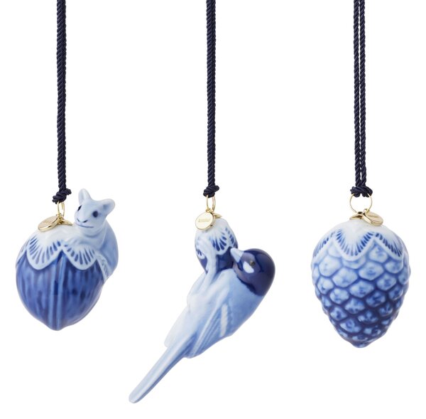 Vánoční ozdoby Blue Collectibles Mini Ornaments – set 3 ks