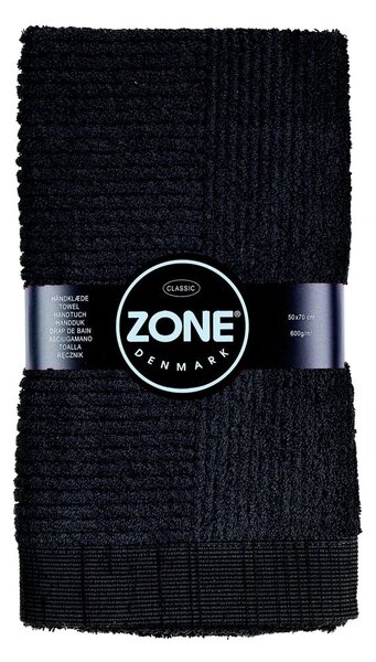 Černý ručník Zone Classic, 50 x 70 cm